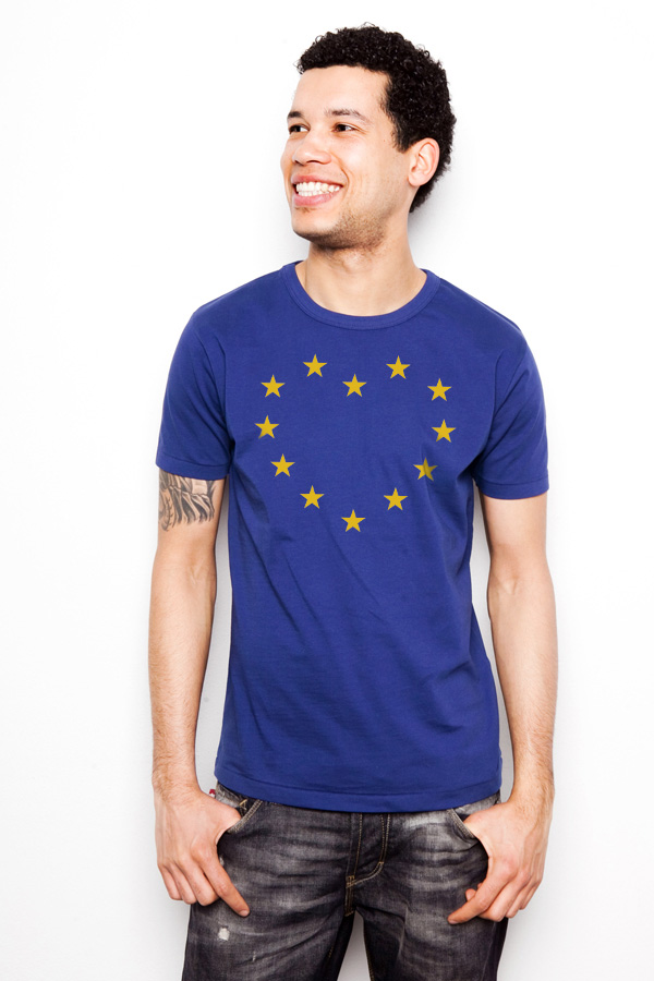Royal Blue Shirt with Europe Stars